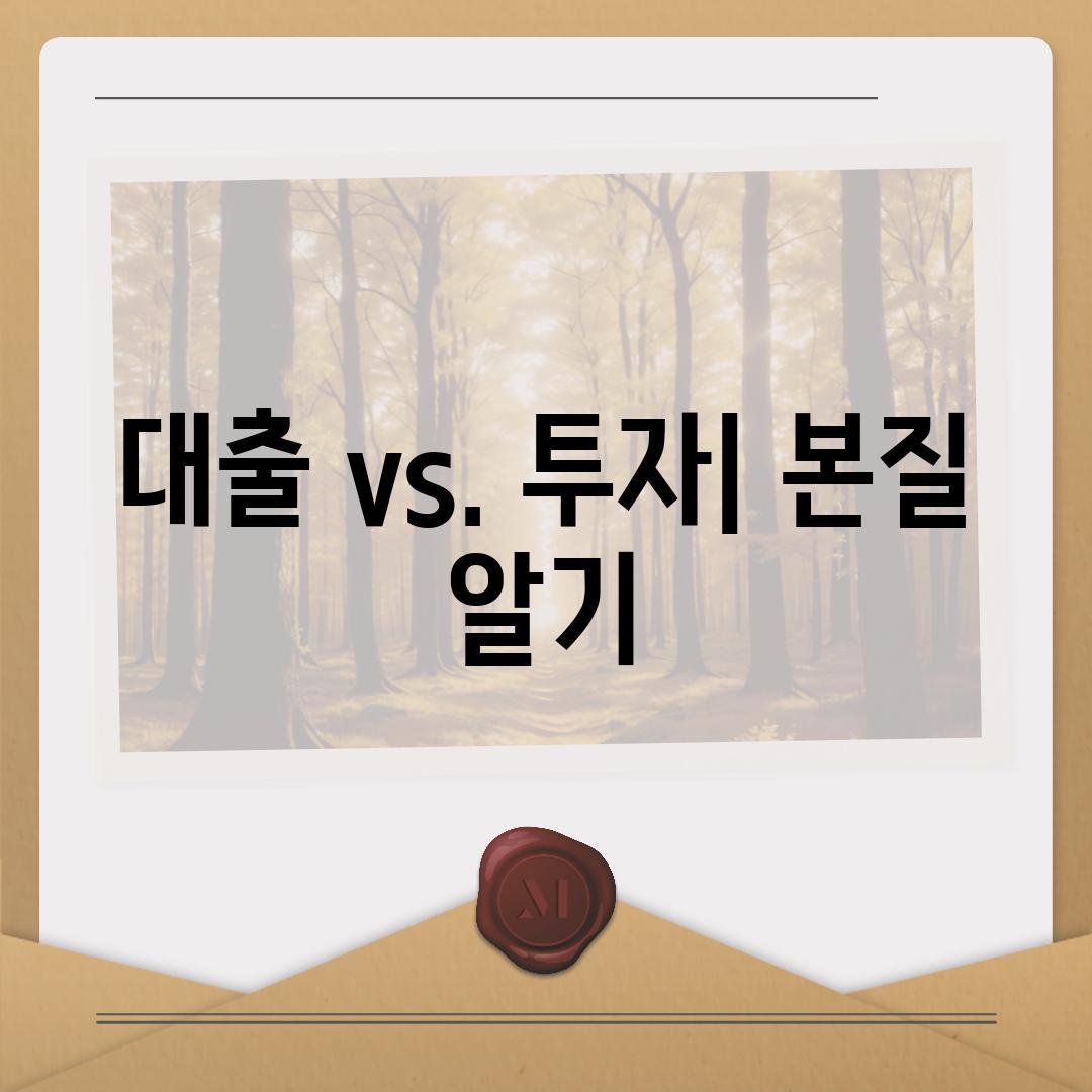 대출 vs. 투자| 본질 알기