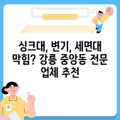 강원도 강릉시 중앙동 하수구막힘 | 가격 | 비용 | 기름제거 | 싱크대 | 변기 | 세면대 | 역류 | 냄새차단 | 2024 후기