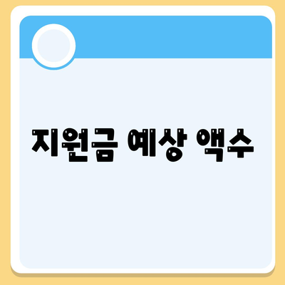 지원금 예상 액수