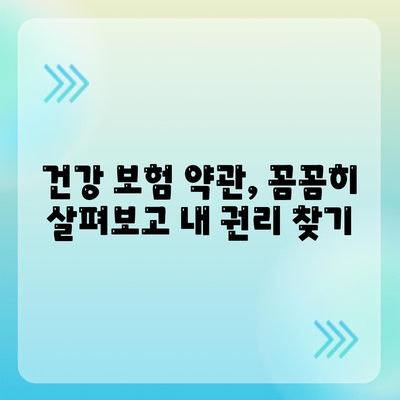 건강 보험 약관