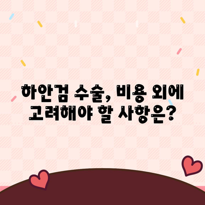 하안검수술 비용