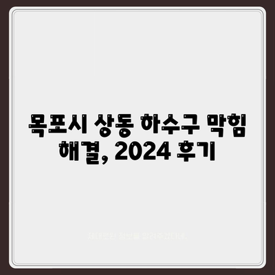 전라남도 목포시 상동 하수구막힘 | 가격 | 비용 | 기름제거 | 싱크대 | 변기 | 세면대 | 역류 | 냄새차단 | 2024 후기