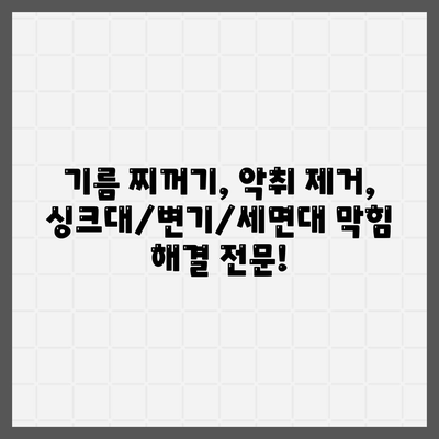 대전시 동구 용운동 하수구막힘 | 가격 | 비용 | 기름제거 | 싱크대 | 변기 | 세면대 | 역류 | 냄새차단 | 2024 후기