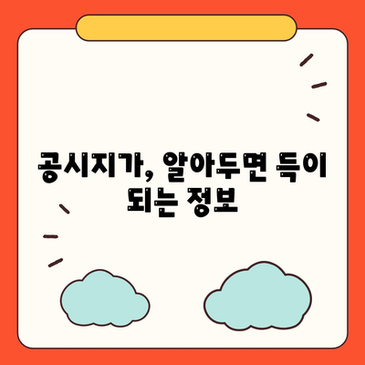 공시지가 조회