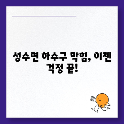 전라북도 임실군 성수면 하수구막힘 | 가격 | 비용 | 기름제거 | 싱크대 | 변기 | 세면대 | 역류 | 냄새차단 | 2024 후기