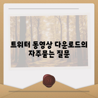 트위터 동영상 다운로드