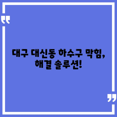 대구시 중구 대신동 하수구막힘 | 가격 | 비용 | 기름제거 | 싱크대 | 변기 | 세면대 | 역류 | 냄새차단 | 2024 후기