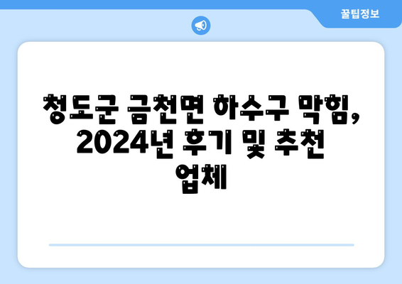 경상북도 청도군 금천면 하수구막힘 | 가격 | 비용 | 기름제거 | 싱크대 | 변기 | 세면대 | 역류 | 냄새차단 | 2024 후기