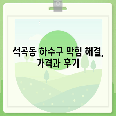 광주시 북구 석곡동 하수구막힘 | 가격 | 비용 | 기름제거 | 싱크대 | 변기 | 세면대 | 역류 | 냄새차단 | 2024 후기