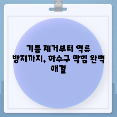 서울시 종로구 삼청동 하수구막힘 | 가격 | 비용 | 기름제거 | 싱크대 | 변기 | 세면대 | 역류 | 냄새차단 | 2024 후기