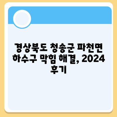 경상북도 청송군 파천면 하수구막힘 | 가격 | 비용 | 기름제거 | 싱크대 | 변기 | 세면대 | 역류 | 냄새차단 | 2024 후기