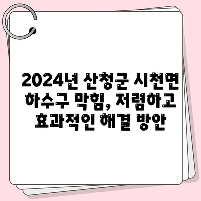 경상남도 산청군 시천면 하수구막힘 | 가격 | 비용 | 기름제거 | 싱크대 | 변기 | 세면대 | 역류 | 냄새차단 | 2024 후기