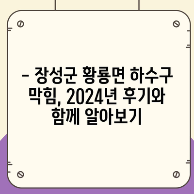 전라남도 장성군 황룡면 하수구막힘 | 가격 | 비용 | 기름제거 | 싱크대 | 변기 | 세면대 | 역류 | 냄새차단 | 2024 후기