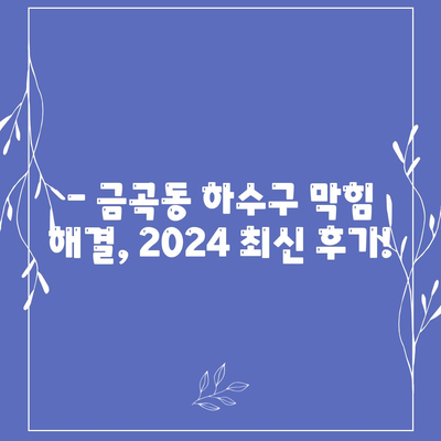 부산시 북구 금곡동 하수구막힘 | 가격 | 비용 | 기름제거 | 싱크대 | 변기 | 세면대 | 역류 | 냄새차단 | 2024 후기