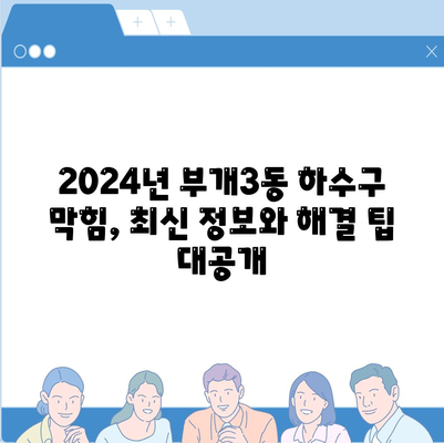 인천시 부평구 부개3동 하수구막힘 | 가격 | 비용 | 기름제거 | 싱크대 | 변기 | 세면대 | 역류 | 냄새차단 | 2024 후기