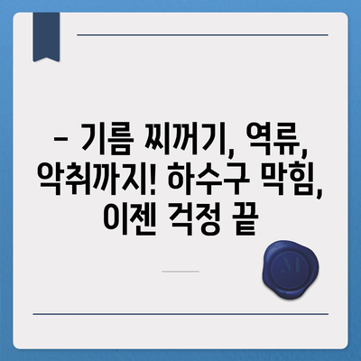 충청남도 홍성군 서부면 하수구막힘 | 가격 | 비용 | 기름제거 | 싱크대 | 변기 | 세면대 | 역류 | 냄새차단 | 2024 후기