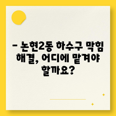 인천시 남동구 논현2동 하수구막힘 | 가격 | 비용 | 기름제거 | 싱크대 | 변기 | 세면대 | 역류 | 냄새차단 | 2024 후기