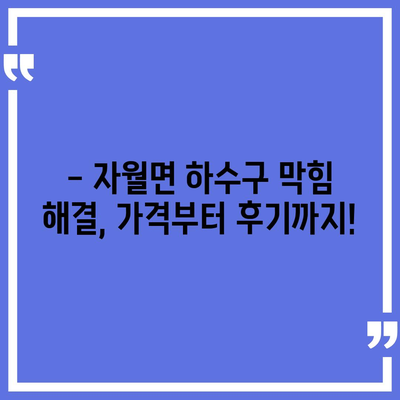 인천시 옹진군 자월면 하수구막힘 | 가격 | 비용 | 기름제거 | 싱크대 | 변기 | 세면대 | 역류 | 냄새차단 | 2024 후기