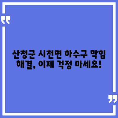 경상남도 산청군 시천면 하수구막힘 | 가격 | 비용 | 기름제거 | 싱크대 | 변기 | 세면대 | 역류 | 냄새차단 | 2024 후기