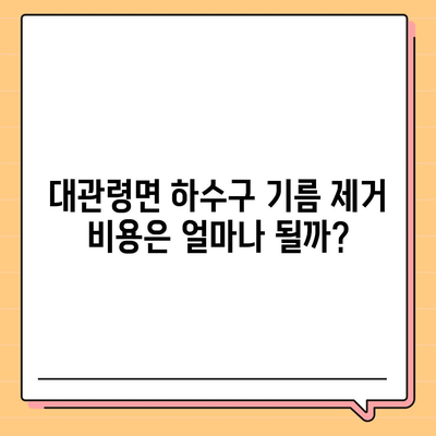 강원도 평창군 대관령면 하수구막힘 | 가격 | 비용 | 기름제거 | 싱크대 | 변기 | 세면대 | 역류 | 냄새차단 | 2024 후기