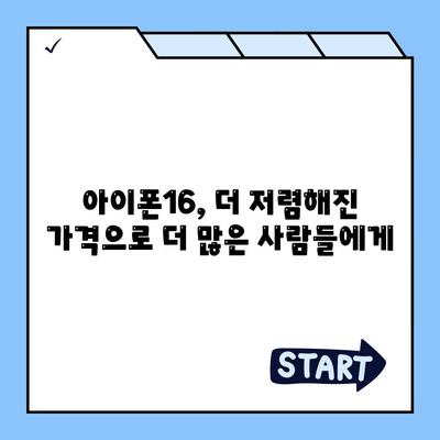 아이폰16 가격이 상대적으로 저렴해졌다