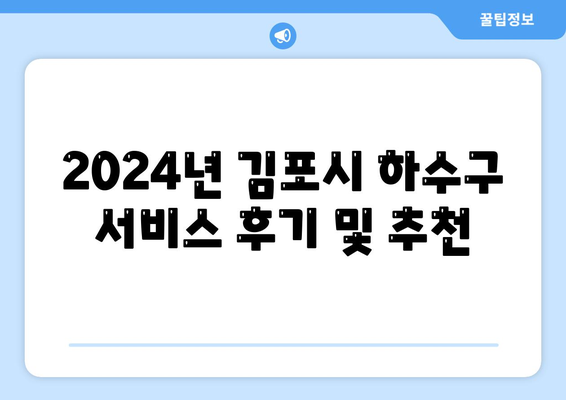 경기도 김포시 장기본동 하수구막힘 | 가격 | 비용 | 기름제거 | 싱크대 | 변기 | 세면대 | 역류 | 냄새차단 | 2024 후기