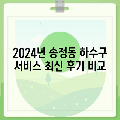 경기도 광주시 송정동 하수구막힘 | 가격 | 비용 | 기름제거 | 싱크대 | 변기 | 세면대 | 역류 | 냄새차단 | 2024 후기