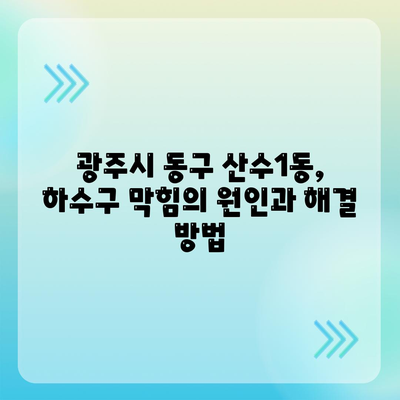 광주시 동구 산수1동 하수구막힘 | 가격 | 비용 | 기름제거 | 싱크대 | 변기 | 세면대 | 역류 | 냄새차단 | 2024 후기