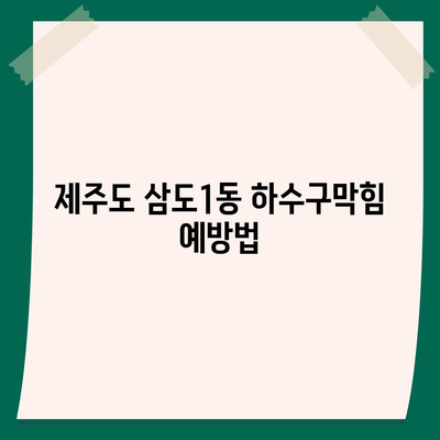 제주도 제주시 삼도1동 하수구막힘 | 가격 | 비용 | 기름제거 | 싱크대 | 변기 | 세면대 | 역류 | 냄새차단 | 2024 후기