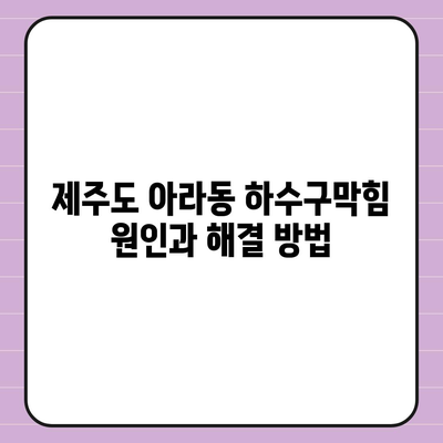 제주도 제주시 아라동 하수구막힘 | 가격 | 비용 | 기름제거 | 싱크대 | 변기 | 세면대 | 역류 | 냄새차단 | 2024 후기