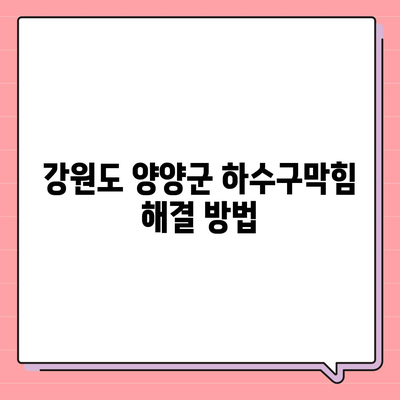 강원도 양양군 현북면 하수구막힘 | 가격 | 비용 | 기름제거 | 싱크대 | 변기 | 세면대 | 역류 | 냄새차단 | 2024 후기