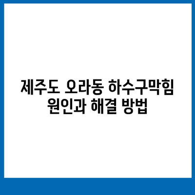 제주도 제주시 오라동 하수구막힘 | 가격 | 비용 | 기름제거 | 싱크대 | 변기 | 세면대 | 역류 | 냄새차단 | 2024 후기