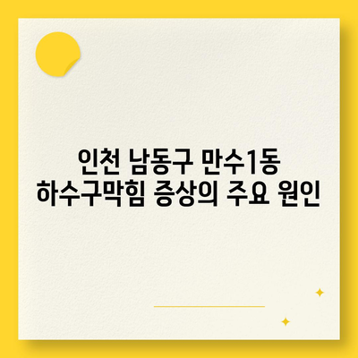 인천시 남동구 만수1동 하수구막힘 | 가격 | 비용 | 기름제거 | 싱크대 | 변기 | 세면대 | 역류 | 냄새차단 | 2024 후기