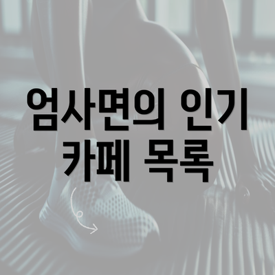 엄사면의 인기 카페 목록