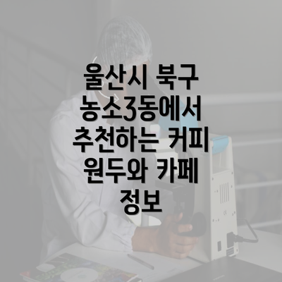 울산시 북구 농소3동에서 추천하는 커피 원두와 카페 정보