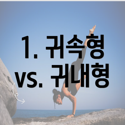 1. 귀속형 vs. 귀내형