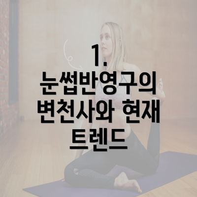 1. 눈썹반영구의 변천사와 현재 트렌드