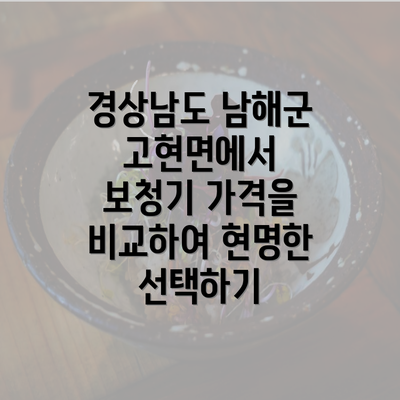 경상남도 남해군 고현면에서 보청기 가격을 비교하여 현명한 선택하기