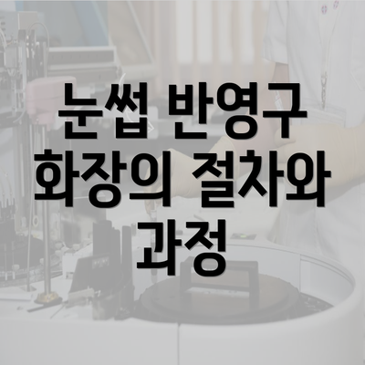 눈썹 반영구 화장의 절차와 과정