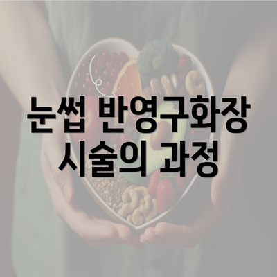 눈썹 반영구화장 시술의 과정