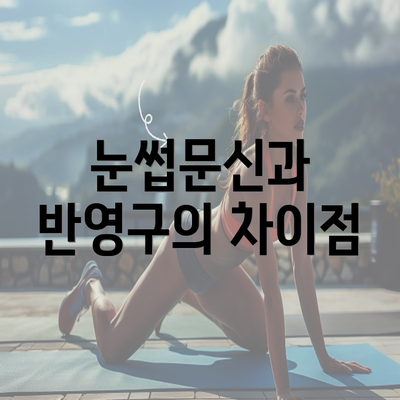 눈썹문신과 반영구의 차이점