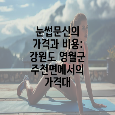 눈썹문신의 가격과 비용: 강원도 영월군 주천면에서의 가격대