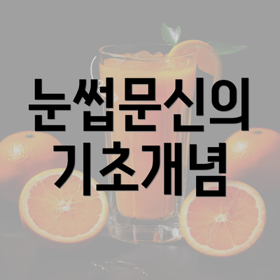 눈썹문신의 기초개념