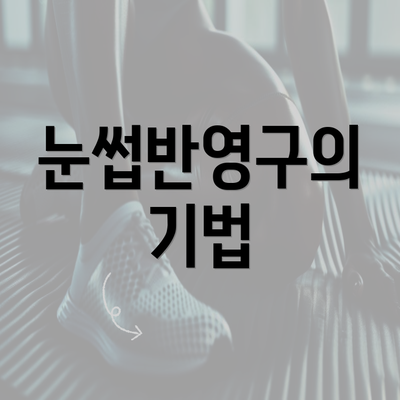 눈썹반영구의 기법