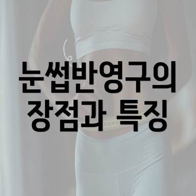 눈썹반영구의 장점과 특징