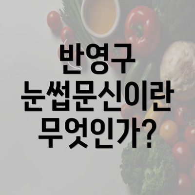 반영구 눈썹문신이란 무엇인가?