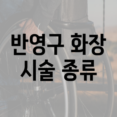 반영구 화장 시술 종류