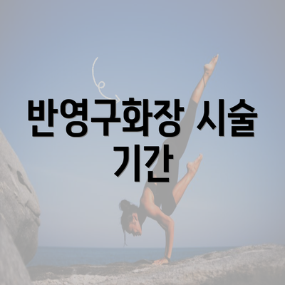 반영구화장 시술 기간