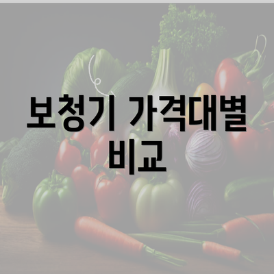 보청기 가격대별 비교