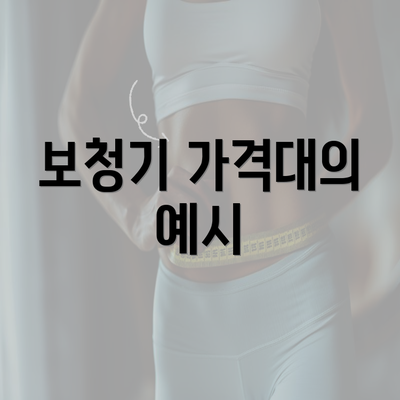 보청기 가격대의 예시